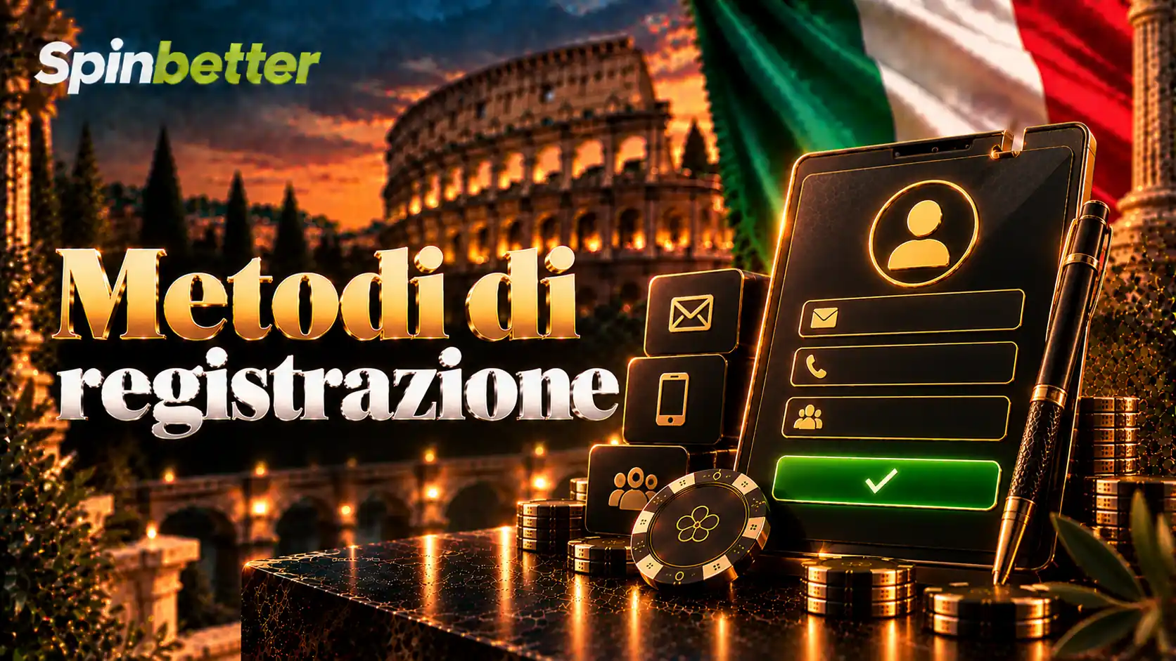 Metodi di registrazione per la SpinBetter registration